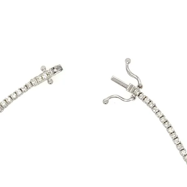 14K White Gold Diamond Tennis Bracelet Image 2 Double Diamond Jewelry Olympic Valley, CA