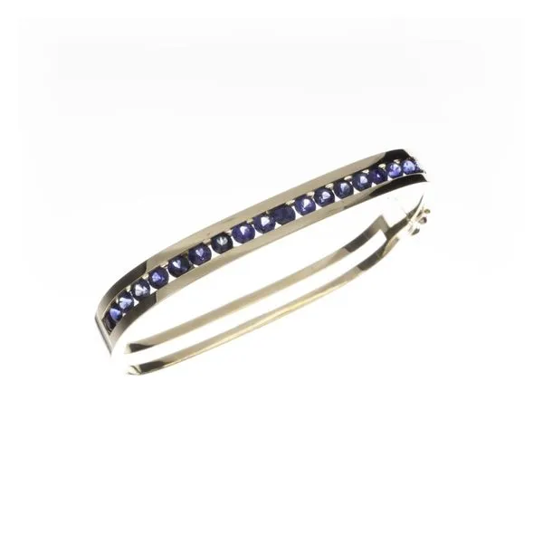 14 Karat Yellow Gold And Sapphire Bracelet Double Diamond Jewelry Olympic Valley, CA