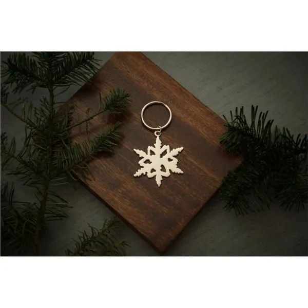 Nickel Plated Snowflake Key Chain Image 2 Double Diamond Jewelry Olympic Valley, CA