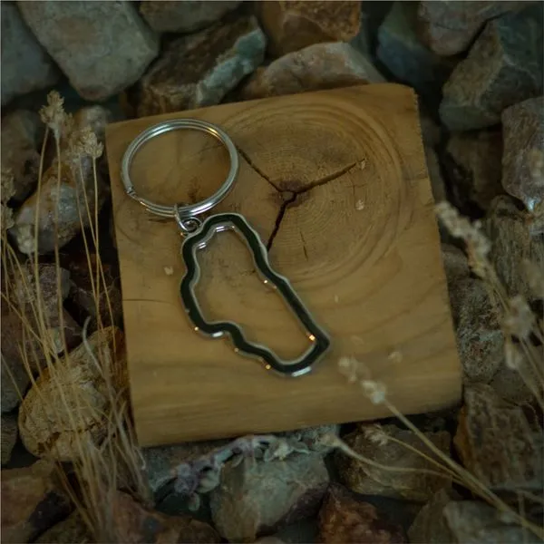 Nickel Plated Lake Tahoe Key Chain Double Diamond Jewelry Olympic Valley, CA