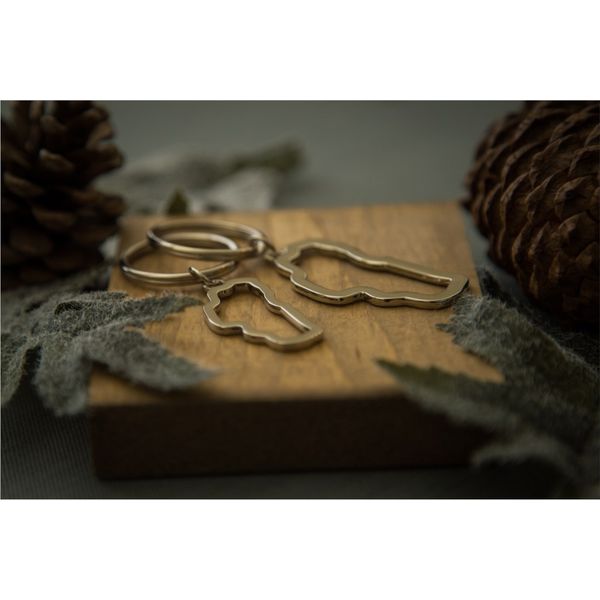 Small Nickel Plated Lake Tahoe Key Chain Image 2 Double Diamond Jewelry Olympic Valley, CA