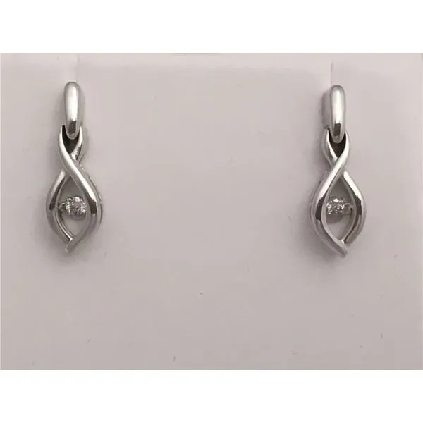 SD15E56 Ostbye Silver Diamond Earrings