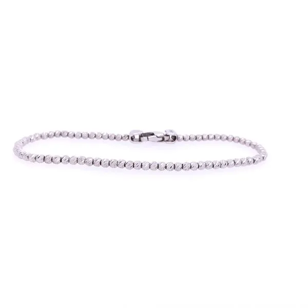 110B25W-8 Officina Bernardi, Silver Sparkle Bracelet