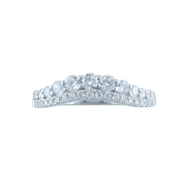 White Gold Diamond Crown Ring Duke's Jewelers Springville, UT
