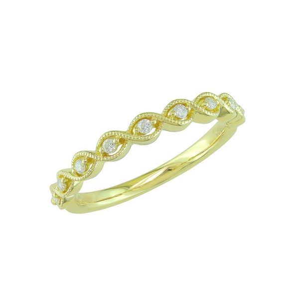 Diamond Stackalble Milgrain Ring Duke's Jewelers Springville, UT