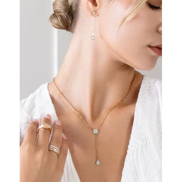 14K White Gold Diamond Marquise Detail Band – 0.25 CTW Image 3 Duke's Jewelers Springville, UT