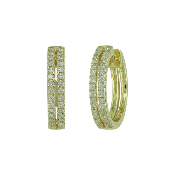 Double Row Diamond Hoops Duke's Jewelers Springville, UT