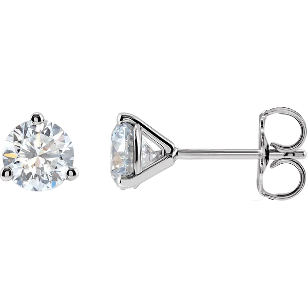 3-Prong Diamond Stud Earrings – 1.05ctw Duke's Jewelers Springville, UT