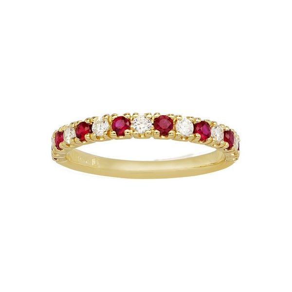 Ruby and Diamond Stackable Ring Duke's Jewelers Springville, UT