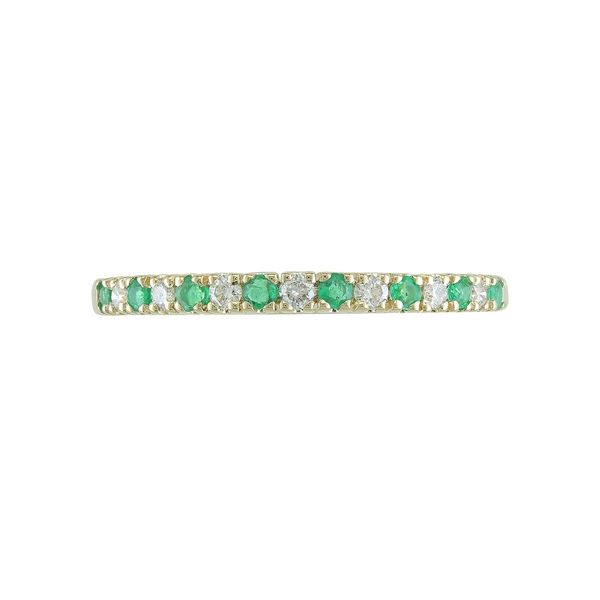 Emerald and Diamond Stackable Ring Duke's Jewelers Springville, UT