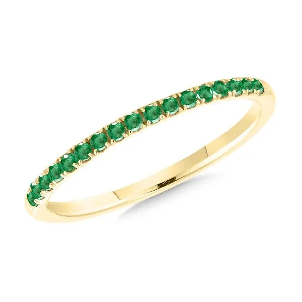 14K Yellow Gold Emerald Band Duke's Jewelers Springville, UT