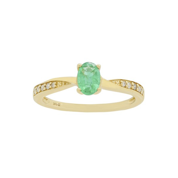 Oval Emerald and Diamond Ring Duke's Jewelers Springville, UT
