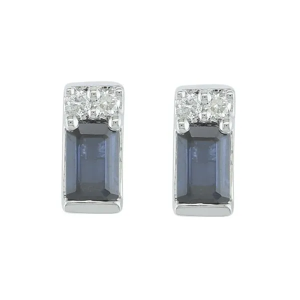 Sapphire and Diamond Earrings Duke's Jewelers Springville, UT