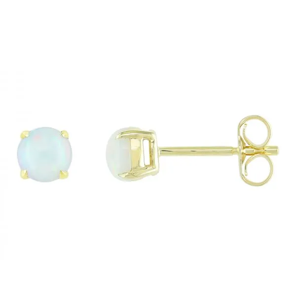 Round Opal Stud Earrings Duke's Jewelers Springville, UT