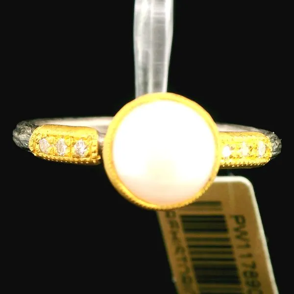24k Gold Pearl & Diamond Ring Duke's Jewelers Springville, UT
