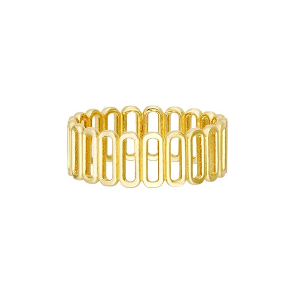 14K Yellow Gold Paperclip Link Band Duke's Jewelers Springville, UT