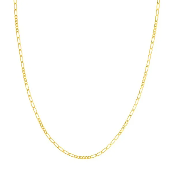 14k Yellow Gold Figaro Chain Duke's Jewelers Springville, UT