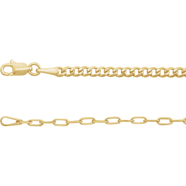 Paperclip Style Chain Image 3 Duke's Jewelers Springville, UT