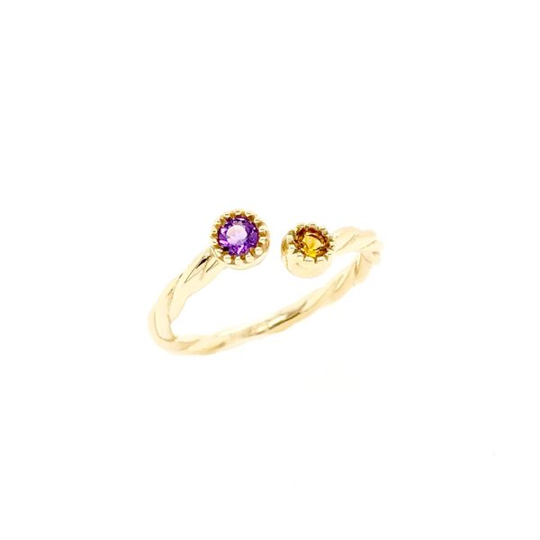 14K Yellow Gold Amethyst and Citrine Ring Elgin's Fine Jewelry Baton Rouge, LA