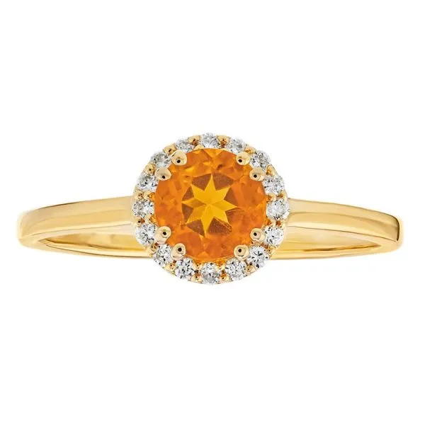 10K Yellow Gold Citrine Birthstone Ring Elgin's Fine Jewelry Baton Rouge, LA