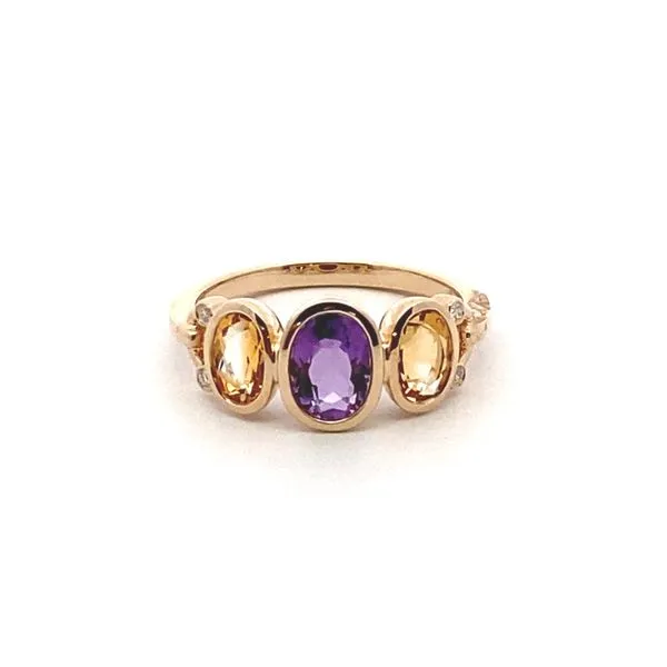 Oval Amethyst & Citrine Ring Elgin's Fine Jewelry Baton Rouge, LA