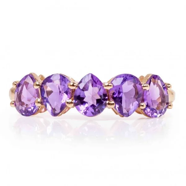 14K Pear Shape Amethyst Ring Elgin's Fine Jewelry Baton Rouge, LA