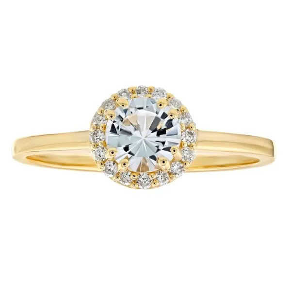 10K Yellow Gold White Topaz Birthstone Ring Elgin's Fine Jewelry Baton Rouge, LA