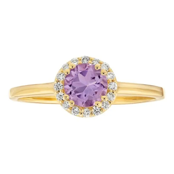 10K Yellow Gold Amethyst Birthstone Ring Elgin's Fine Jewelry Baton Rouge, LA
