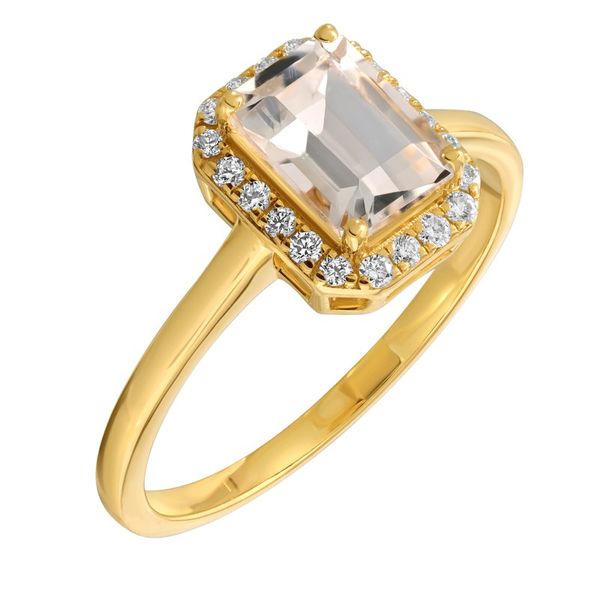 10kt Yellow Gold April Birthstone Ring Image 2 Elgin's Fine Jewelry Baton Rouge, LA