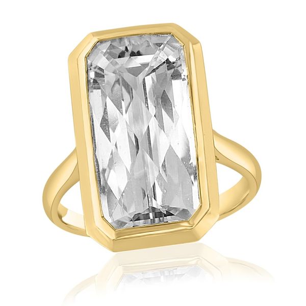 18kt Gold Colorless Topaz Ring Elgin's Fine Jewelry Baton Rouge, LA