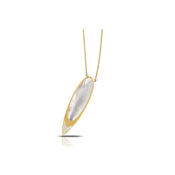 18kt Yellow Gold White Mother Of Pearl Necklace Elgin's Fine Jewelry Baton Rouge, LA