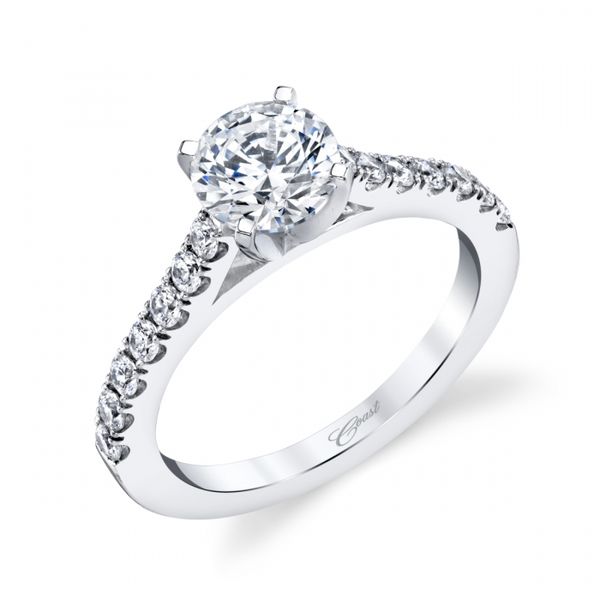 14K White Gold Diamond Engagement Ring Elgin's Fine Jewelry Baton Rouge, LA