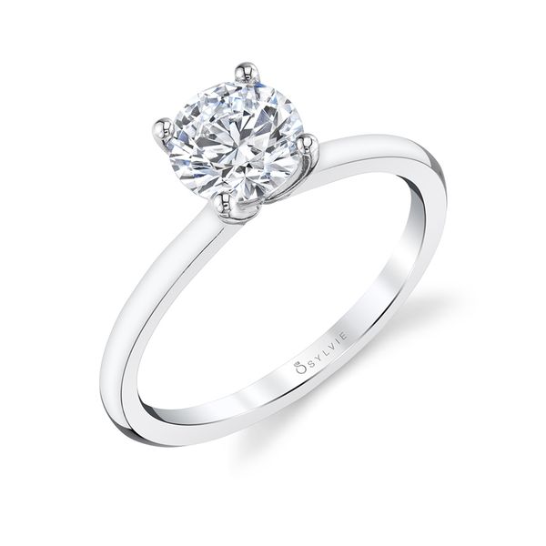 14K White Gold Solitaire Diamond Engagement Ring Elgin's Fine Jewelry Baton Rouge, LA