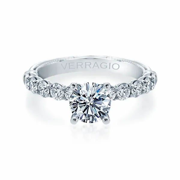 14K White Gold Verragio Renaissance Diamond Engagement Ring Elgin's Fine Jewelry Baton Rouge, LA