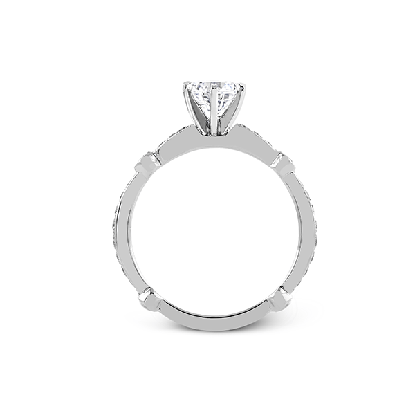 18K White Gold Diamond Engagement Ring Image 2 Elgin's Fine Jewelry Baton Rouge, LA