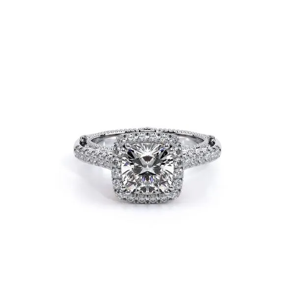 Verragio 18K White and Rose Gold Diamond Engagement Ring Elgin's Fine Jewelry Baton Rouge, LA