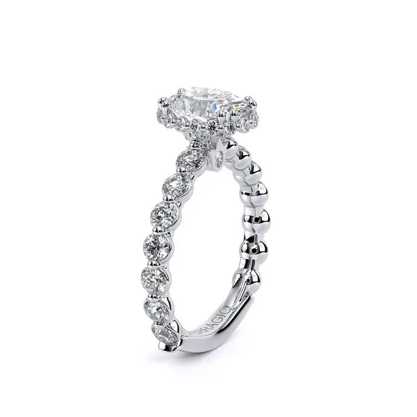 Verragio 14K White Gold Diamond Halo Engagement Ring Image 2 Elgin's Fine Jewelry Baton Rouge, LA