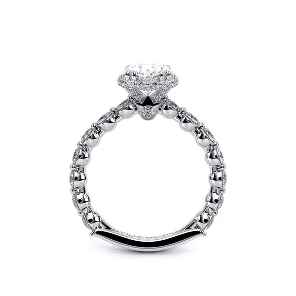 Verragio 14K White Gold Diamond Halo Engagement Ring Image 3 Elgin's Fine Jewelry Baton Rouge, LA