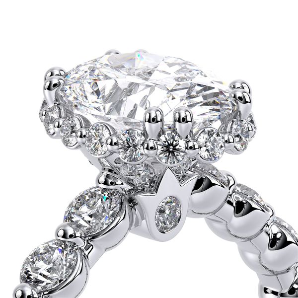 Verragio 14K White Gold Diamond Halo Engagement Ring Image 4 Elgin's Fine Jewelry Baton Rouge, LA