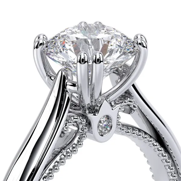 Verragio 18K White Gold Solitaire Style Engagement Ring Image 4 Elgin's Fine Jewelry Baton Rouge, LA