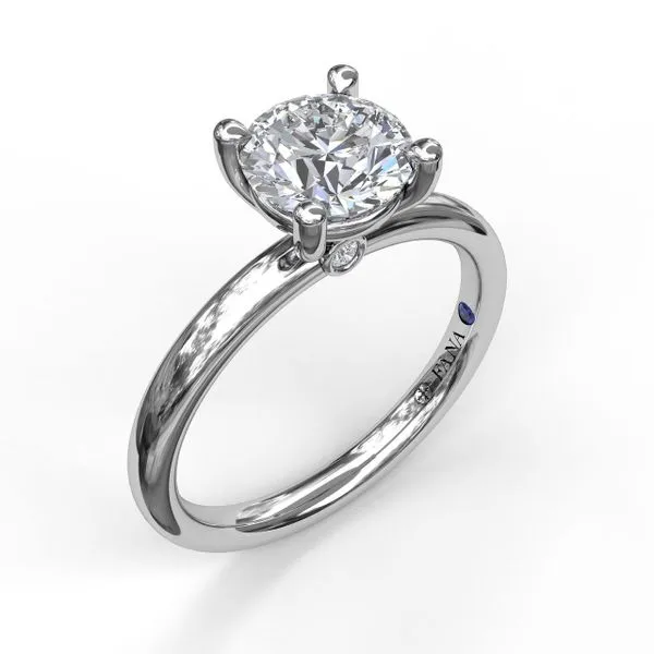 14K White Gold Solitaire Diamond Engagement Ring Elgin's Fine Jewelry Baton Rouge, LA
