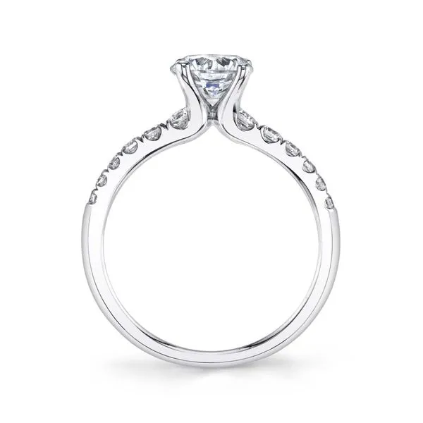 14K White Gold Diamond Engagement Ring Image 2 Elgin's Fine Jewelry Baton Rouge, LA
