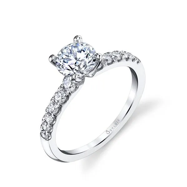 14K White Gold Diamond Engagement Ring Elgin's Fine Jewelry Baton Rouge, LA