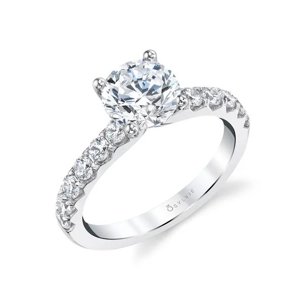 14K White Gold Diamond Engagement Ring Elgin's Fine Jewelry Baton Rouge, LA
