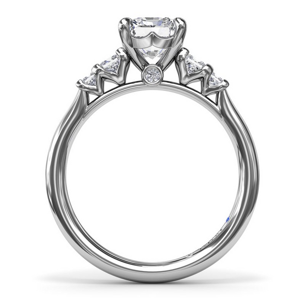 14K White Gold Princess Cut Diamond Engagement Ring Image 3 Elgin's Fine Jewelry Baton Rouge, LA