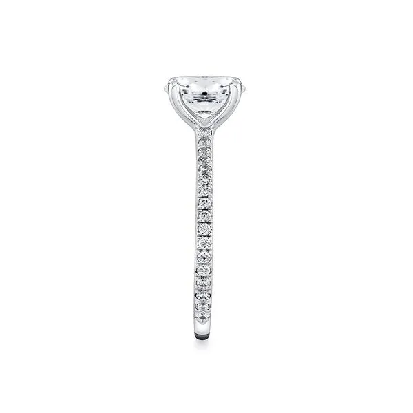 14K Two Tone Round Diamond Engagement Ring Image 3 Elgin's Fine Jewelry Baton Rouge, LA