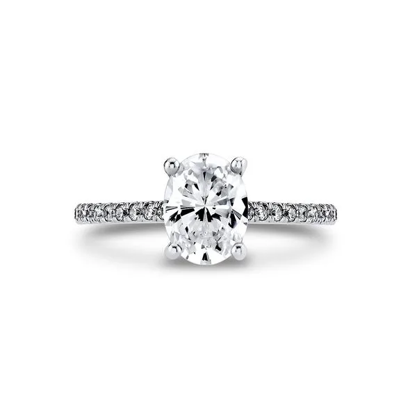 14K Two Tone Round Diamond Engagement Ring Elgin's Fine Jewelry Baton Rouge, LA