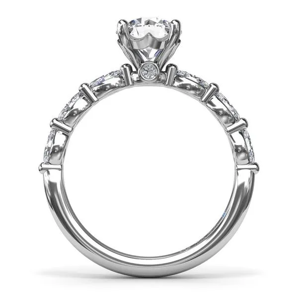 14kt White Gold Round Diamond Engagement Ring Image 2 Elgin's Fine Jewelry Baton Rouge, LA