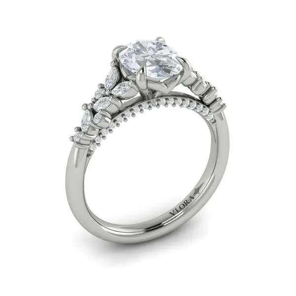 14kt White Gold Oval Engagement Ring Elgin's Fine Jewelry Baton Rouge, LA