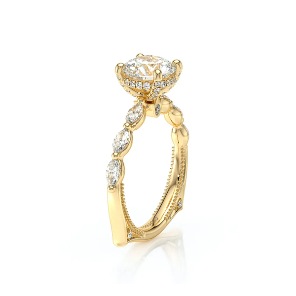 Verragio Vanguard Euro Shank Diamond Engagement Ring Image 2 Elgin's Fine Jewelry Baton Rouge, LA